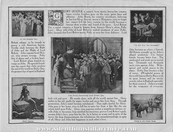 Advertising Herald for THE CHRISTIAN (1914) with Earle Williams and Edith Storey