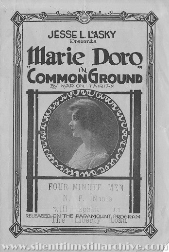 Herald for COMMON GROUND (1916) with Marie Doro