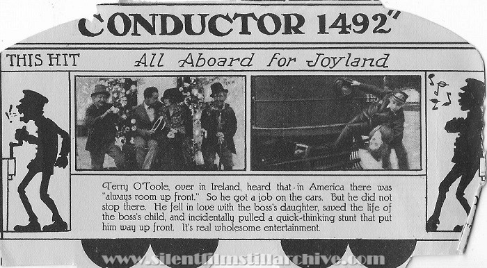 Herald for CONDUCTOR 1492 (1924) with Johnny Hines