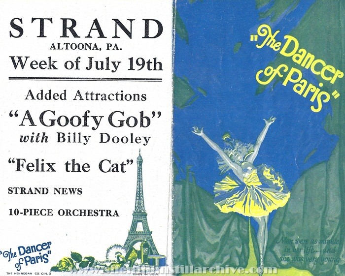 Herald for THE DANCER OF PARIS (1926) with Conway Tearle and Dorothy Mackaill