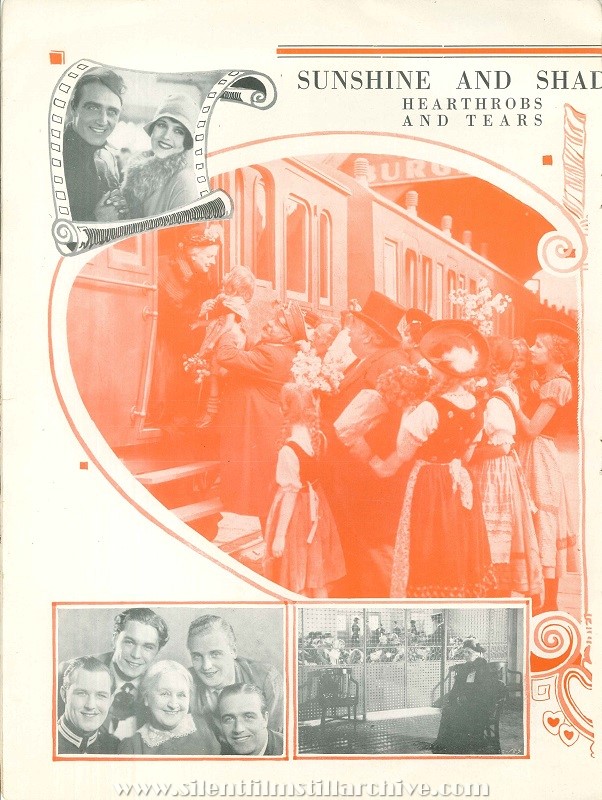 Movie program for FOUR SONS (1928) with Margaret Mann, James Hall, and June Collyer