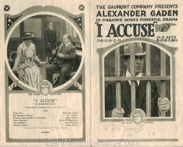 I ACCUSE (1916)