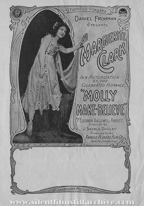 Herald for MOLLY MAKE-BELIEVE (1916) with Marguerite Clark