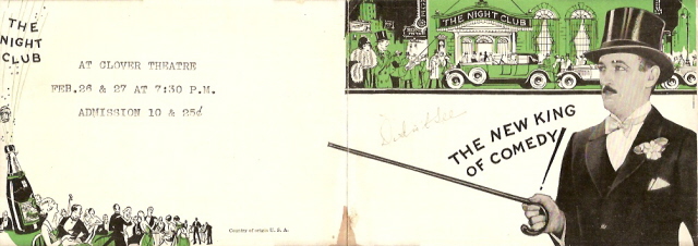 THE NIGHT CLUB (1925) advertising herald