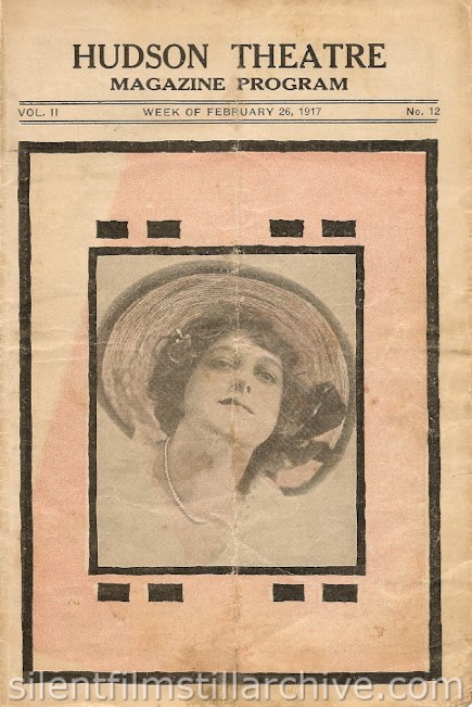 Hudson Theatre, New York City, New York program for February 26, 1917