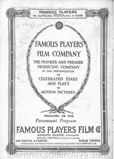 Strand Theatre program