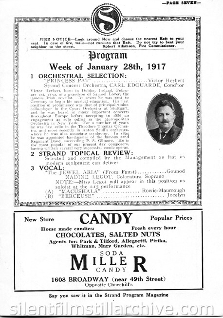 Strand Theatre Program