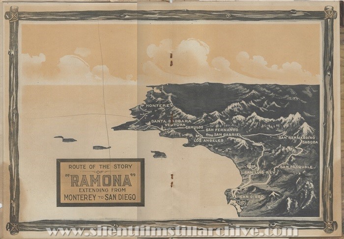Program for RAMONA (1916) with Adda Gleason, Mabel Van Buren and Richard Sterling
