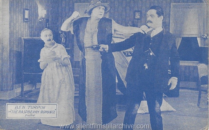 Postcard with Ben Turpin and Blanche Payson in "The Raspberry Romance" (1925)