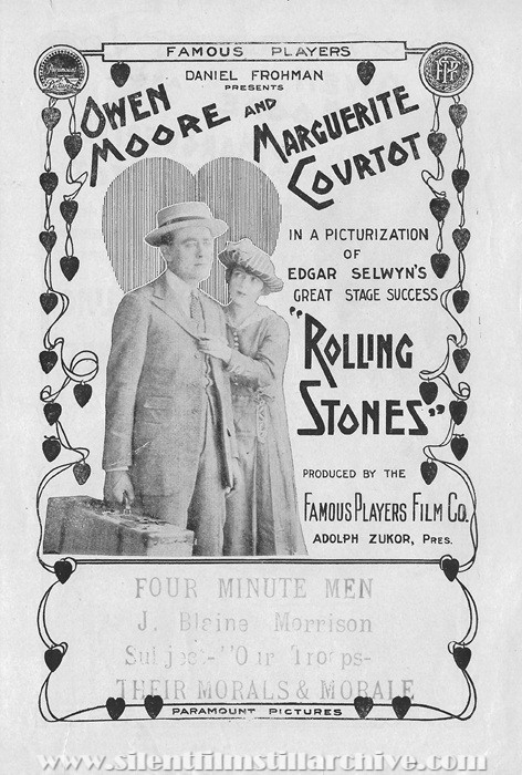 Herald for ROLLING STONES (1916) with Owen Moore and Marguerite Courtot