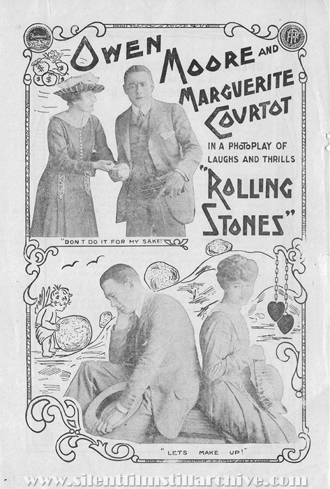 Herald for ROLLING STONES (1916) with Owen Moore and Marguerite Courtot