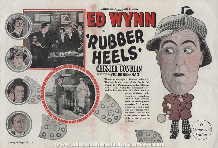 Herald for RUBBER HEELS (1927) with Ed Wynn