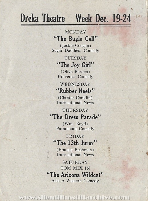 Herald for RUBBER HEELS (1927) with Ed Wynn