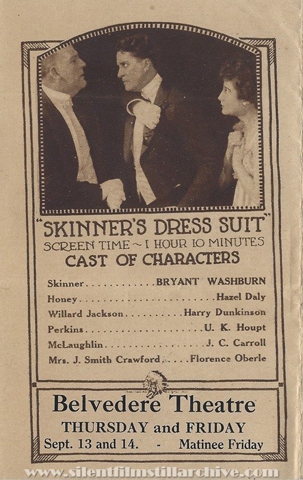 Herald for SKINNER'S DRESS SUIT (1927) with Bryant Washburn