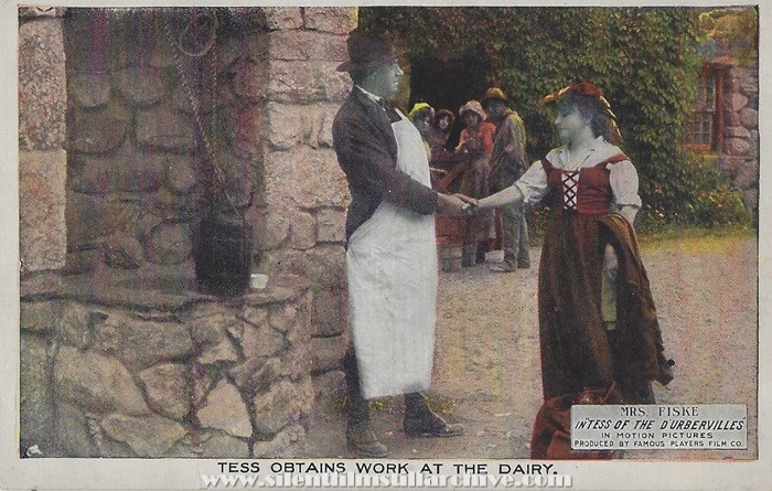 TESS OF THE D'URBERVILLES (1913) postcard with Minnie Maddern Fiske 