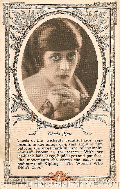 Theda Bara advertising card