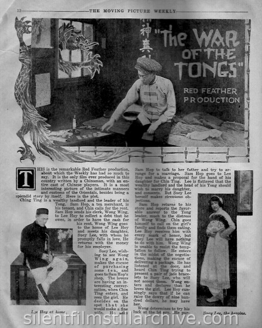 WAR OF THE TONGS (1917)