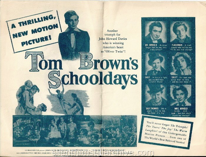 Herald for TOM BROWN'S SCHOOLDAYS (1951) with John Howard Davies