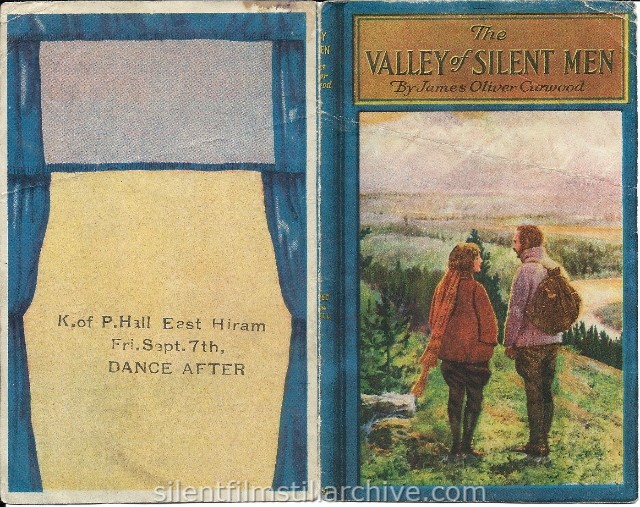 Herald for THE VALLEY OF SILENT MEN (1922) with Alma Rubens.