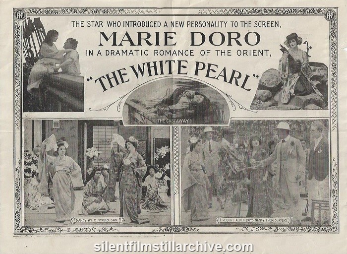 Herald for THE WHITE PEARL (1915) with Marie Doro