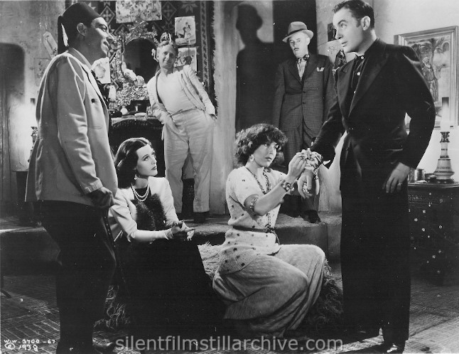 Hedy Lamarr, Joan Woodbury, Charles Boyer, Ben Hall and Charles D. Brown and Joseph Calleia in ALGIERS (1938)