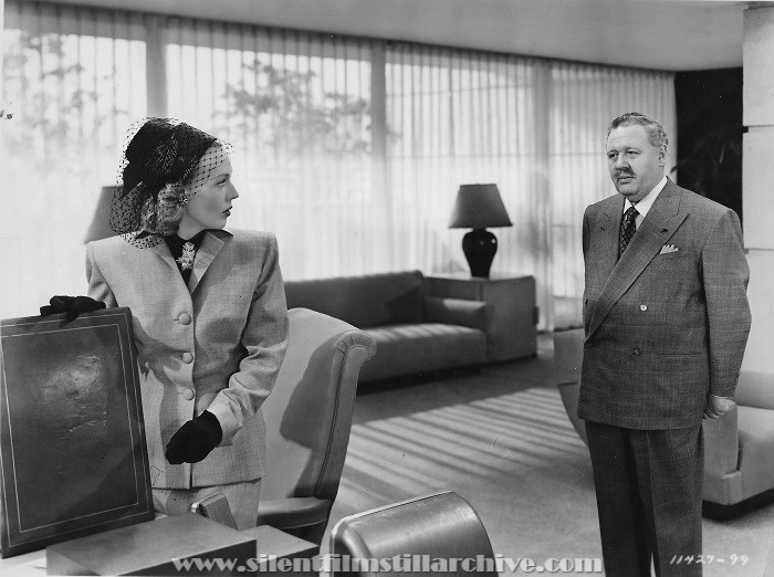 Rita Johnson and Charles Laughton in THE BIG CLOCK (1948)