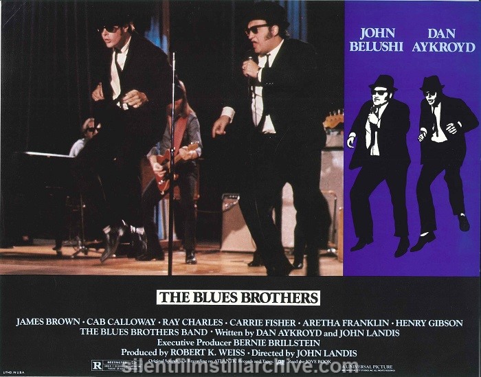 Lobby card with Dan Aykroyd and John Belushi in THE BLUES BROTHERS (1980)