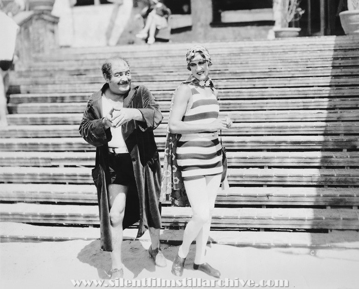 Charley Chase and Kalla Pasha, in CHASING HUSBANDS (1928)