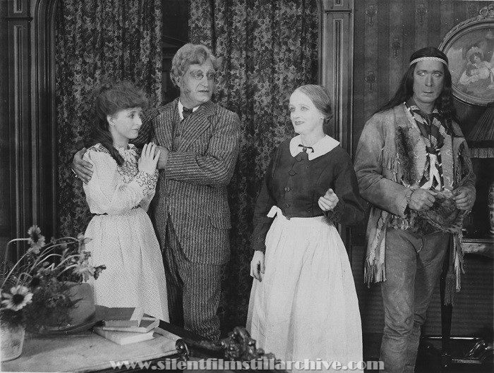 Blanche White, J. Frank Burke, and William S. Hart in THE DAWN MAKER (1916)