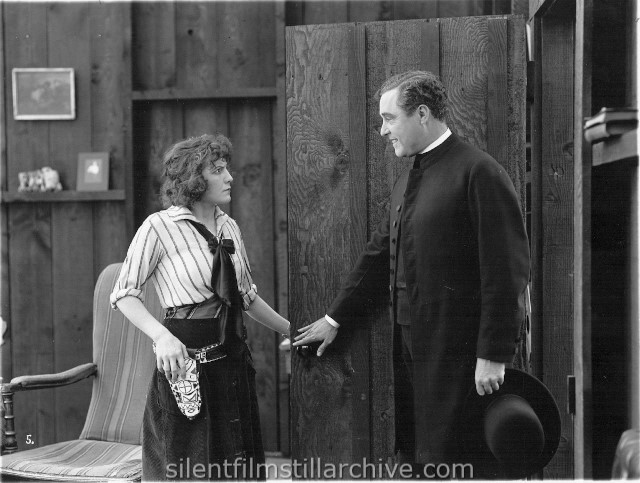 Louise Glaum and William Conklin in GOLDEN RULE KATE (1917)