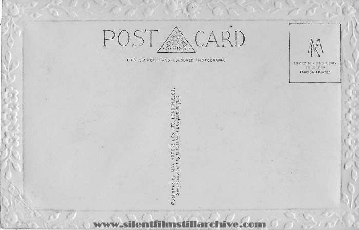 Talkie Song Series postcard for THE GREAT DIVIDE (1929)