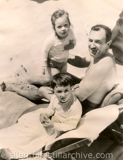 Raymond Griffith with children Patricia and Michael
