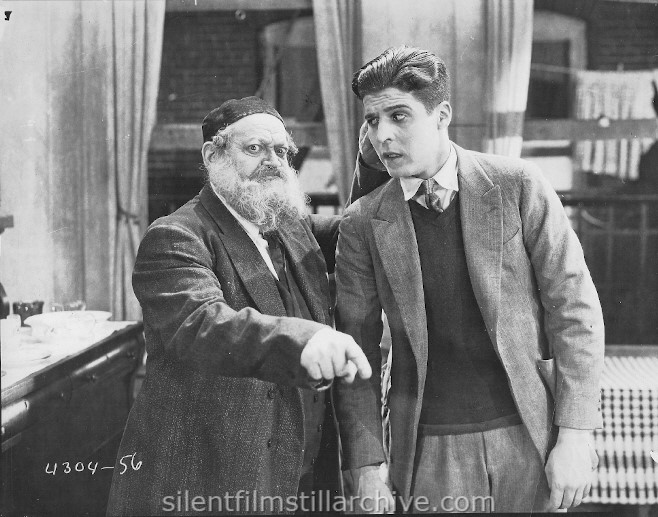Rudolph Schildkraut and George Lewis in HIS PEOPLE (1925)