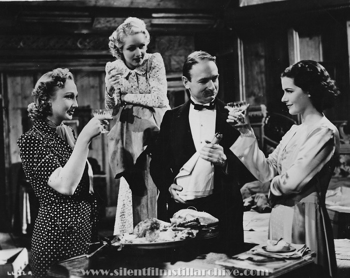 Googie Withers, Sally Stewart, John Miller, and Margaret Lockwood in THE LADY VANISHES (1938)
