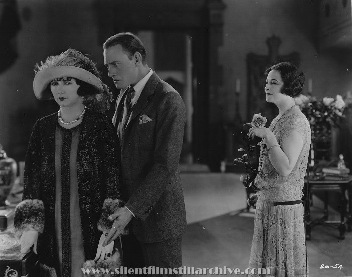 Mae Busch, Conrad Nagel, and Pauline Frederick in MARRIED FLIRTS (1924).