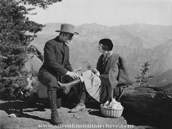 Conrad Nagel and Rene Adore in THE MICHIGAN KID (1928)