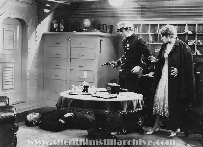 Nicholas Soussanin, Donald Reed, and Billie Dove in THE NIGHT WATCH (1928)
