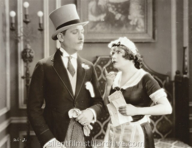 Lew Cody and Rene Adore in ON ZE BOULEVARD (1928).