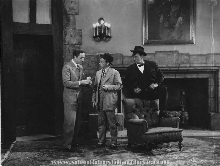 William Powell, Raymond Hatton, and Wallace Beery in PARTNERS IN CRIME (1928)