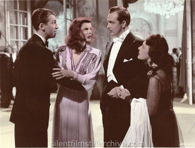 James Stewart, Katharine Hepburn, John Howard and Mary Nash in THE PHILADELPHIA STORY (1940).
