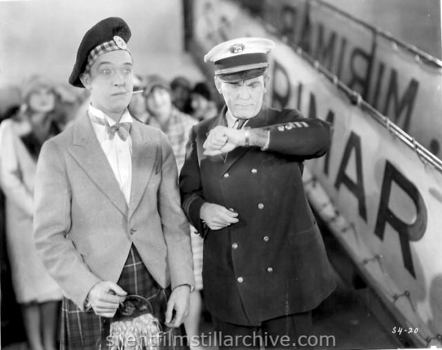 Stan Laurel and Sam Lufkin in PUTTING PANTS ON PHILIP (1927)
