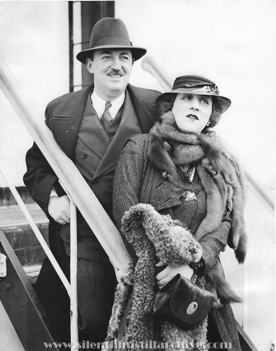 Raymond Griffith and Bertha Mann return from Europe.