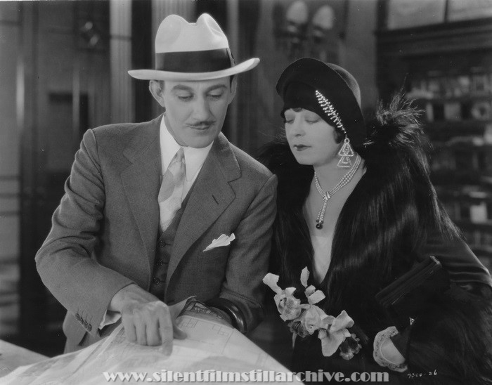 Ward Crane and Seena Owen in THE RUSH HOUR (1928)