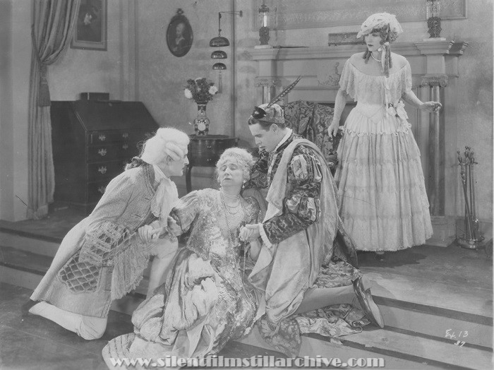 Vera Lewis, Cornelius Keefe, and Claire Windsor in SATAN AND THE LADY (1928)