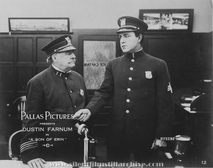J. H. Hazelton and Dustin Farnum in A SON OF ERIN (1916)