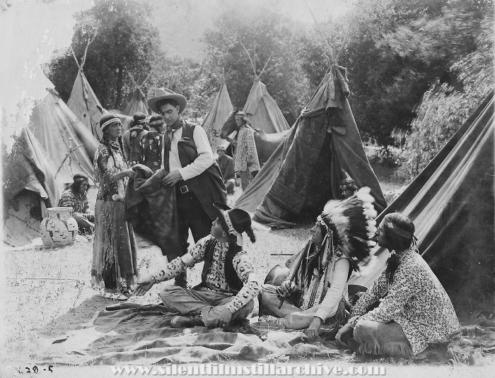 An unknown western film from the 1910s.