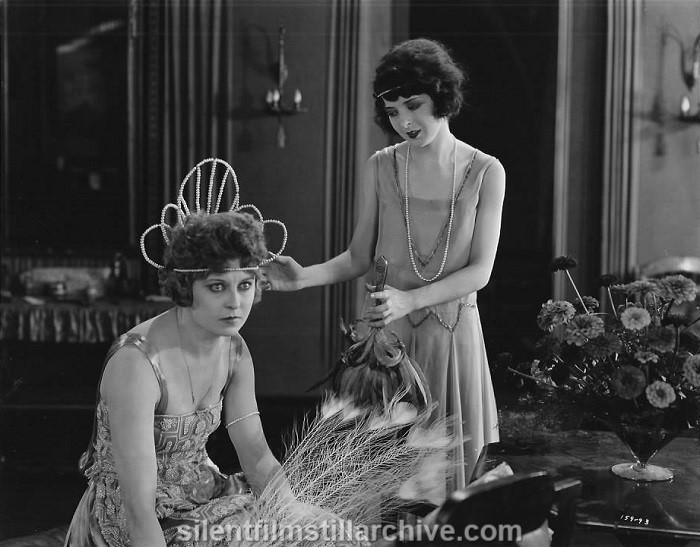 Gertrude Astor and Colleen Moore in THE WALL FLOWER (1922)