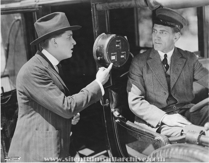 Bryant Washburn with taxi driver in THE WAY OF A MAN WITH A MAID (1918)