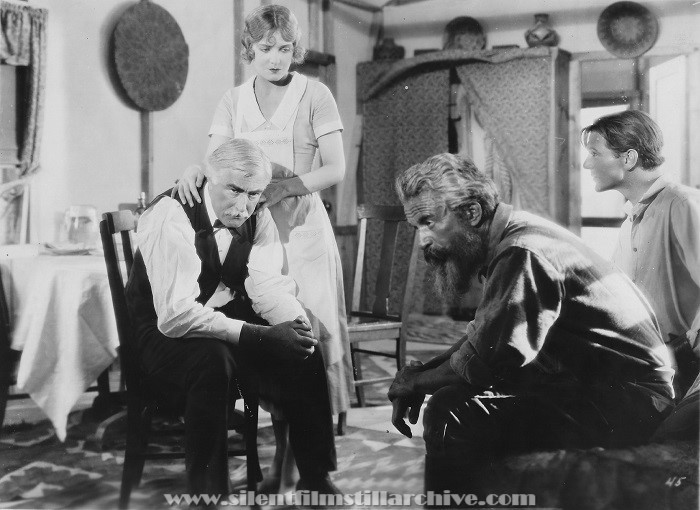 Charles Lane, Vilma Bnky, Paul McAllister, and Gary Cooper in THE WINNING OF BARBARA WORTH (1926)