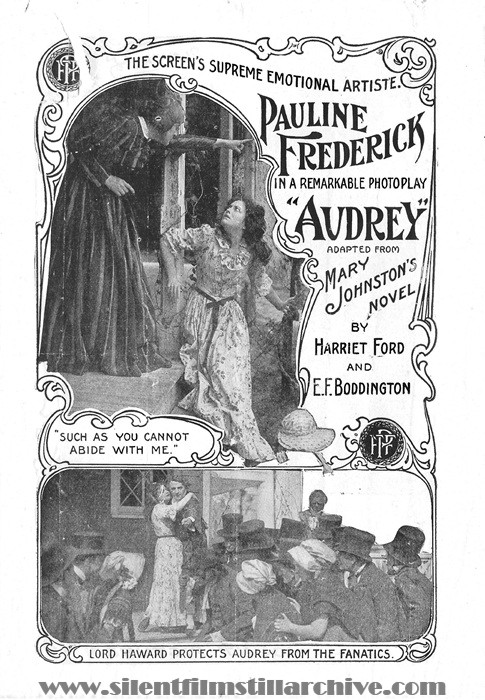 Herald for AUDREY (1916) with Pauline Frederick and Charles Waldron